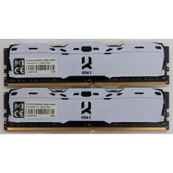 Озу GoodRAM DDR4 16GB (2x8GB) 3200Mhz Iridium X White (IR-XW3200D464L16SA/16GDC) (Восстановлено продавцом, 736694)