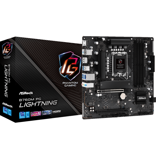 Купить Материнская плата AsRock B760M PG Lightning (s1700, Intel B760) (Восстановлено продавцом, 736699) с проверкой совместимости: обзор, характеристики, цена в Киеве, Днепре, Одессе, Харькове, Украине | интернет-магазин TELEMART.UA фото