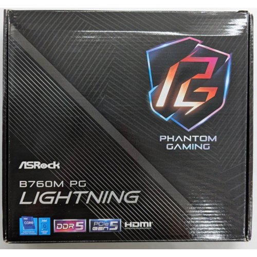 Материнська плата AsRock B760M PG Lightning (s1700, Intel B760) (Відновлено продавцем, 736699) купити з перевіркою сумісності: огляд, характеристики, ціна у Києві, Львові, Вінниці, Хмельницькому, Івано-Франківську, Україні | інтернет-магазин TELEMART.UA фото