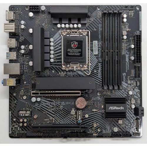 Материнська плата AsRock B760M PG Lightning (s1700, Intel B760) (Відновлено продавцем, 736699) купити з перевіркою сумісності: огляд, характеристики, ціна у Києві, Львові, Вінниці, Хмельницькому, Івано-Франківську, Україні | інтернет-магазин TELEMART.UA фото