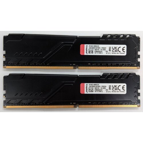 Озп Kingston DDR4 32GB (2x16GB) 3600Mhz FURY Beast Black (KF436C18BBK2/32) (Відновлено продавцем, 736760) купити з перевіркою сумісності: огляд, характеристики, ціна у Києві, Львові, Вінниці, Хмельницькому, Івано-Франківську, Україні | інтернет-магазин TELEMART.UA фото