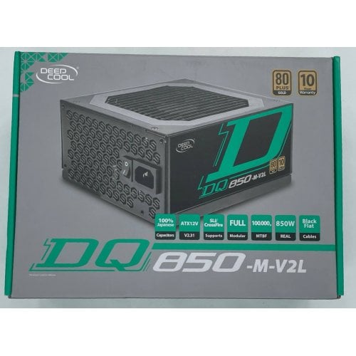 Блок живлення Deepcool DQ850 850W (DP-GD-DQ850-M-V2L) Black (Відновлено продавцем, 737007) купити з перевіркою сумісності: огляд, характеристики, ціна у Києві, Львові, Вінниці, Хмельницькому, Івано-Франківську, Україні | інтернет-магазин TELEMART.UA фото