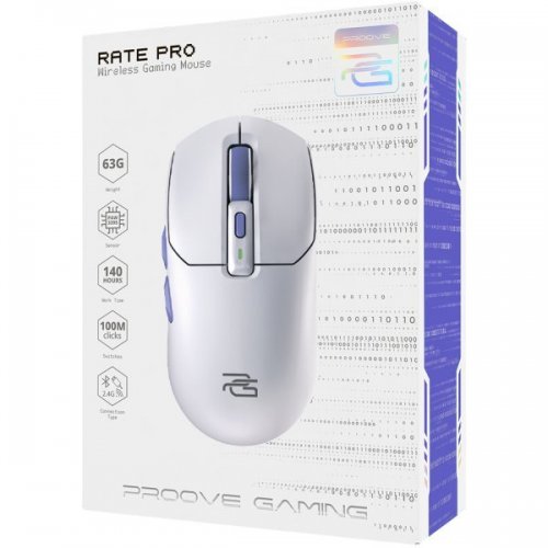 Миша Proove Gaming Rate Pro (WMRP00022002) White купити в Україні: Київ, Львів, Хмельницький, Тернопіль | Низька ціна, відгуки, характеристики від TELEMART фото