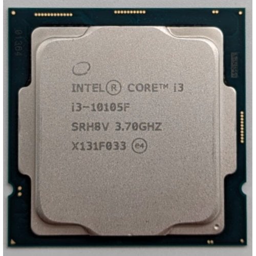 Процесор Intel Core i3-10105F 3.7(4.4)GHz 6MB s1200 Tray (CM8070104291323) (Відновлено продавцем, 737624) купити з перевіркою сумісності: огляд, характеристики, ціна у Києві, Львові, Вінниці, Хмельницькому, Івано-Франківську, Україні | інтернет-магазин TELEMART.UA фото