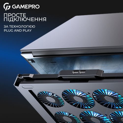 Купить Охлаждающая подставка для ноутбука GamePro CP795 Black - цена в Харькове, Киеве, Днепре, Одессе
в интернет-магазине Telemart фото