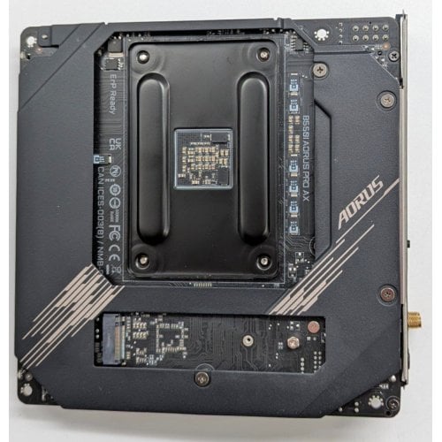 Купить Материнская плата Gigabyte B550I AORUS PRO AX (sAM4, AMD B550) (Восстановлено продавцом, 737703) с проверкой совместимости: обзор, характеристики, цена в Киеве, Днепре, Одессе, Харькове, Украине | интернет-магазин TELEMART.UA фото