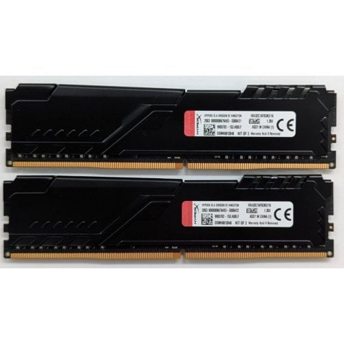 Купить Озу HyperX DDR4 16GB (2x8GB) 3200Mhz Fury Black (HX432C16FB3K2/16) (Восстановлено продавцом, 737793) с проверкой совместимости: обзор, характеристики, цена в Киеве, Днепре, Одессе, Харькове, Украине | интернет-магазин TELEMART.UA фото