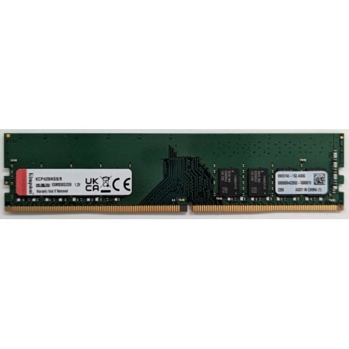 Озп Kingston DDR4 8GB 2666Mhz for Branded Systems (KCP426NS8/8) (Відновлено продавцем, 737798) купити з перевіркою сумісності: огляд, характеристики, ціна у Києві, Львові, Вінниці, Хмельницькому, Івано-Франківську, Україні | інтернет-магазин TELEMART.UA фото