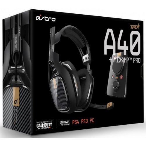 Купить Наушники Astro Gaming A40 TR + MixAmp Pro TR PS4 (3AS4T-AGU9N-506) Black - цена в Харькове, Киеве, Днепре, Одессе
в интернет-магазине Telemart фото