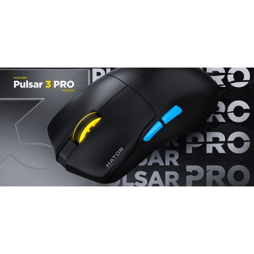 Фото Мышка HATOR Pulsar 3 Pro Wireless (HTM640) Black