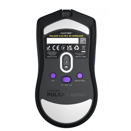 Мышка HATOR Pulsar 3 Ultra 4K Wireless (HTM680) Black купить в Украине: Киев, Днепр, Харьков, Одесса  | Низкая цена, отзывы, характеристики от TELEMART фото