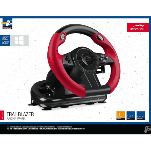 Купить Руль Speedlink Trailblazer Racing Wheel PS4/XBOX ONE/PS3/PC (SL-450500-BK) Black - цена в Харькове, Киеве, Днепре, Одессе
в интернет-магазине Telemart фото