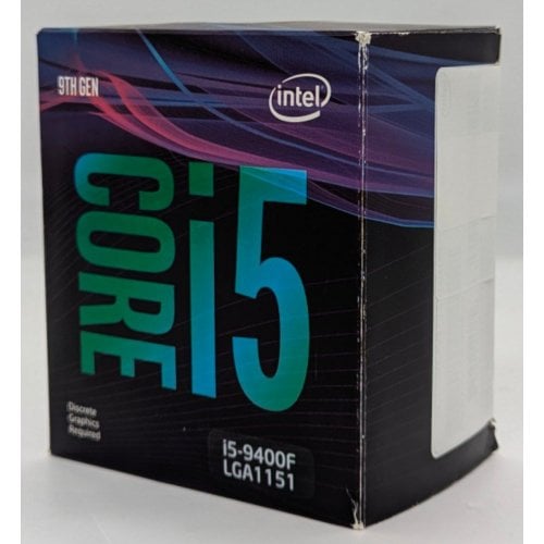 Процесор Intel Core i5-9400F 2.9(4.1)GHz 9MB s1151 Box (BX80684I59400F) (Відновлено продавцем, 738400) купити з перевіркою сумісності: огляд, характеристики, ціна у Києві, Львові, Вінниці, Хмельницькому, Івано-Франківську, Україні | інтернет-магазин TELEMART.UA фото