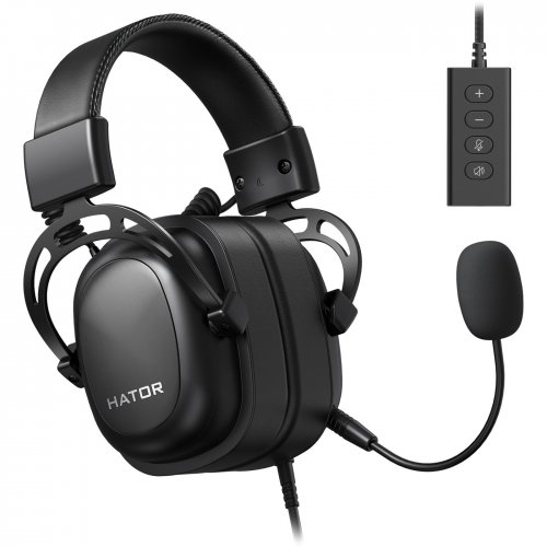 Купити Уцінка навушники HATOR Hypergang 2 USB 7.1 (HTA-940) Black (Вітринний зразок, 738482) - ціна в Києві, Львові, Вінниці, Хмельницькому, Франківську, Україні | інтернет-магазин TELEMART.UA фото