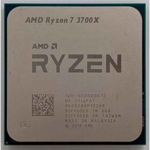 Процесор AMD Ryzen 7 3700X 3.6(4.4)GHz 32MB sAM4 Tray (100-000000071) (Відновлено продавцем, 738487) купити з перевіркою сумісності: огляд, характеристики, ціна у Києві, Львові, Вінниці, Хмельницькому, Івано-Франківську, Україні | інтернет-магазин TELEMART.UA фото