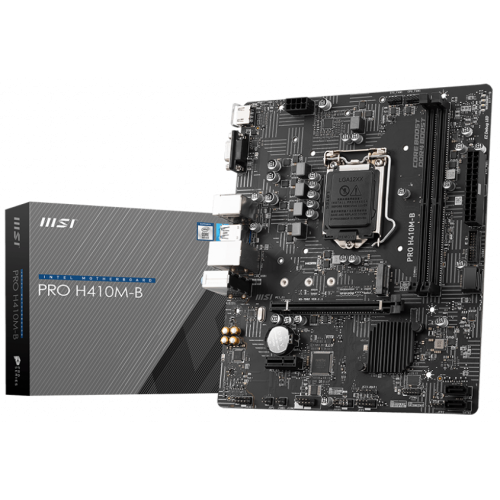 Материнська плата MSI PRO H410M-B (s1200, H510) (Відновлено продавцем, 738490) купити з перевіркою сумісності: огляд, характеристики, ціна у Києві, Львові, Вінниці, Хмельницькому, Івано-Франківську, Україні | інтернет-магазин TELEMART.UA фото