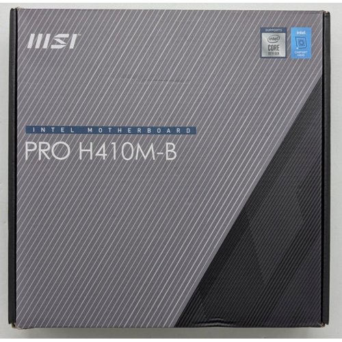 Материнська плата MSI PRO H410M-B (s1200, H510) (Відновлено продавцем, 738490) купити з перевіркою сумісності: огляд, характеристики, ціна у Києві, Львові, Вінниці, Хмельницькому, Івано-Франківську, Україні | інтернет-магазин TELEMART.UA фото