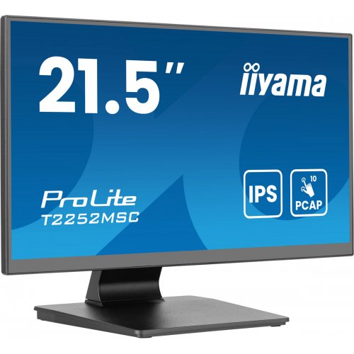 Купить Монитор Iiyama 21.5" ProLite T2252MSC-B2AG Black - цена в Харькове, Киеве, Днепре, Одессе
в интернет-магазине Telemart фото