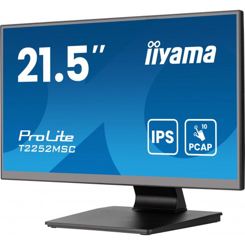 Купить Монитор Iiyama 21.5" ProLite T2252MSC-B2AG Black - цена в Харькове, Киеве, Днепре, Одессе
в интернет-магазине Telemart фото