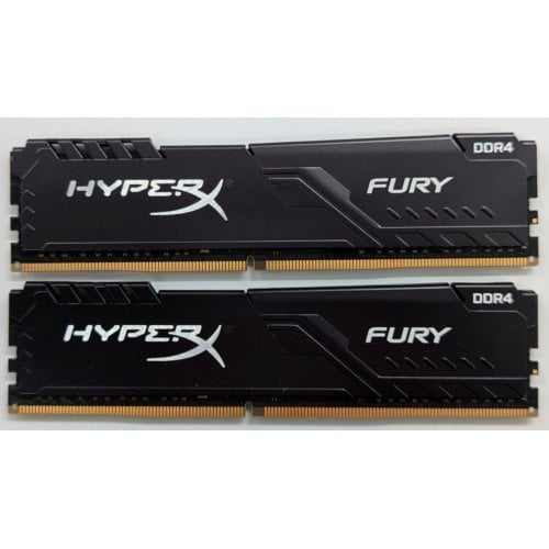 Купить Озу HyperX DDR4 16GB (2x8GB) 3200Mhz Fury Black (HX432C16FB3K2/16) (Восстановлено продавцом, 738545) с проверкой совместимости: обзор, характеристики, цена в Киеве, Днепре, Одессе, Харькове, Украине | интернет-магазин TELEMART.UA фото