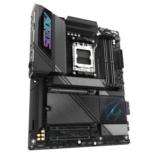 Купить Уценка материнская плата Gigabyte X870E AORUS PRO (sAM5, AMD X870E) (після відеоогляду, 738603) с проверкой совместимости: обзор, характеристики, цена в Киеве, Днепре, Одессе, Харькове, Украине | интернет-магазин TELEMART.UA фото