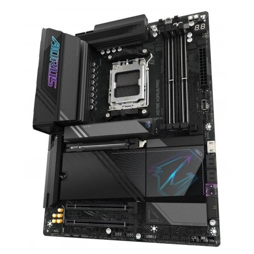 Купить Уценка материнская плата Gigabyte X870E AORUS PRO (sAM5, AMD X870E) (після відеоогляду, 738603) с проверкой совместимости: обзор, характеристики, цена в Киеве, Днепре, Одессе, Харькове, Украине | интернет-магазин TELEMART.UA фото