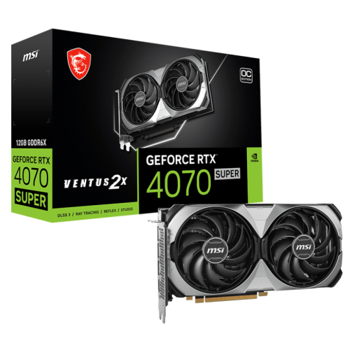 Купить Видеокарта MSI GeForce RTX 4070 SUPER VENTUS 2X OC 12228MB (RTX 4070 SUPER 12G VENTUS 2X OC) (Восстановлено продавцом, 738736) с проверкой совместимости: обзор, характеристики, цена в Киеве, Днепре, Одессе, Харькове, Украине | интернет-магазин TELEMART.UA фото