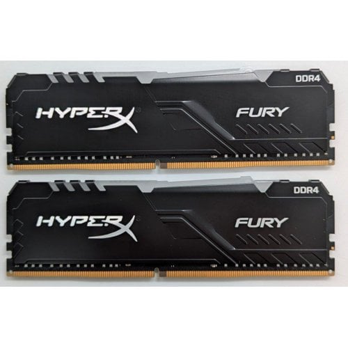 Купить Озу HyperX DDR4 16GB (2x8GB) 3200Mhz Fury RGB (HX432C16FB3AK2/16) (Восстановлено продавцом, 738789) с проверкой совместимости: обзор, характеристики, цена в Киеве, Днепре, Одессе, Харькове, Украине | интернет-магазин TELEMART.UA фото