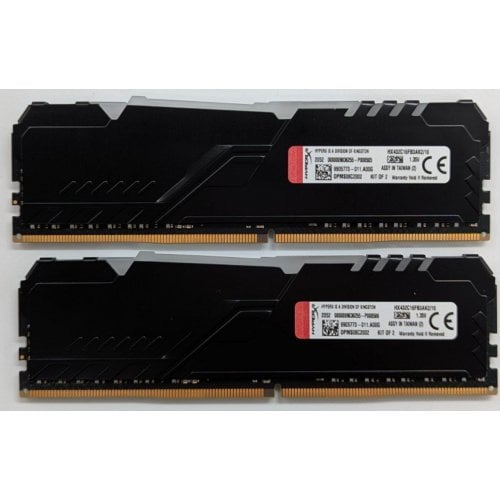 Купить Озу HyperX DDR4 16GB (2x8GB) 3200Mhz Fury RGB (HX432C16FB3AK2/16) (Восстановлено продавцом, 738789) с проверкой совместимости: обзор, характеристики, цена в Киеве, Днепре, Одессе, Харькове, Украине | интернет-магазин TELEMART.UA фото