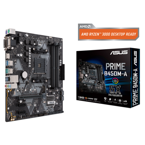 Купить Материнская плата Asus PRIME B450M-A (sAM4, AMD B450) (Восстановлено продавцом, 738818) с проверкой совместимости: обзор, характеристики, цена в Киеве, Днепре, Одессе, Харькове, Украине | интернет-магазин TELEMART.UA фото