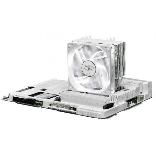 Кулер Deepcool GAMMAXX 400 (DP-MCH4-GMX400WT) White купити з перевіркою сумісності: огляд, характеристики, ціна у Києві, Львові, Вінниці, Хмельницькому, Івано-Франківську, Україні | інтернет-магазин TELEMART.UA фото