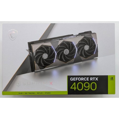 Відеокарта MSI GeForce RTX 4090 SUPRIM X 24576MB (RTX 4090 SUPRIM X 24G) (Відновлено продавцем, 739240) купити з перевіркою сумісності: огляд, характеристики, ціна у Києві, Львові, Вінниці, Хмельницькому, Івано-Франківську, Україні | інтернет-магазин TELEMART.UA фото