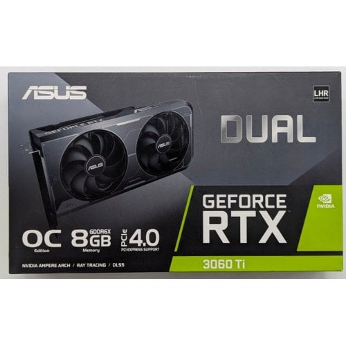 Купить Видеокарта Asus GeForce RTX 3060 Ti Dual OC 8192MB (DUAL-RTX3060TI-O8GD6X) (Восстановлено продавцом, 739262) с проверкой совместимости: обзор, характеристики, цена в Киеве, Днепре, Одессе, Харькове, Украине | интернет-магазин TELEMART.UA фото