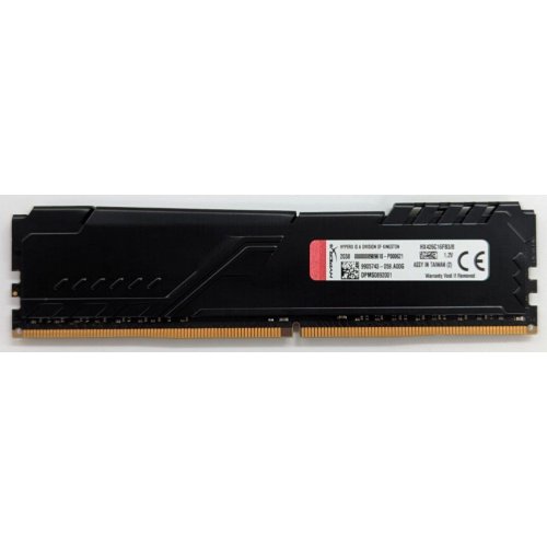 Озп HyperX DDR4 8GB 2666Mhz Fury Black (HX426C16FB3/8) (Відновлено продавцем, 739275) купити з перевіркою сумісності: огляд, характеристики, ціна у Києві, Львові, Вінниці, Хмельницькому, Івано-Франківську, Україні | інтернет-магазин TELEMART.UA фото