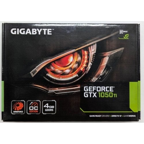 Купить Видеокарта Gigabyte GeForce GTX 1050 Ti WindForce 2X OC 4096MB (GV-N105TWF2OC-4GD) (Восстановлено продавцом, 739303) с проверкой совместимости: обзор, характеристики, цена в Киеве, Днепре, Одессе, Харькове, Украине | интернет-магазин TELEMART.UA фото