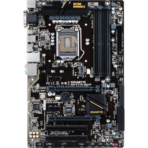 Купить Материнская плата Gigabyte GA-Z170-HD3P (s1151, Intel Z170) (Восстановлено продавцом, 739552) с проверкой совместимости: обзор, характеристики, цена в Киеве, Днепре, Одессе, Харькове, Украине | интернет-магазин TELEMART.UA фото