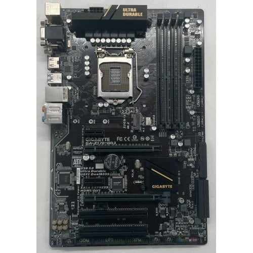 Купить Материнская плата Gigabyte GA-Z170-HD3P (s1151, Intel Z170) (Восстановлено продавцом, 739552) с проверкой совместимости: обзор, характеристики, цена в Киеве, Днепре, Одессе, Харькове, Украине | интернет-магазин TELEMART.UA фото