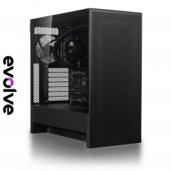Комп'ютер EVOLVE UltraPart Professional B (EVUP-PBR9900XRG-D564S1TBKDK) Black/Dark / AMD Ryzen 9 9900X (4.4-5.6), 12 ядер / Radeon Graphics / 64 ГБ (DDR5) / 1024 ГБ (SSD)