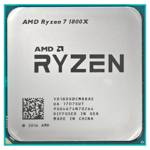 Процесор AMD Ryzen 7 1800X 3.6(4.0)GHz 16MB sAM4 Tray (YD180XBCM88AE) (Відновлено продавцем, 740145) купити з перевіркою сумісності: огляд, характеристики, ціна у Києві, Львові, Вінниці, Хмельницькому, Івано-Франківську, Україні | інтернет-магазин TELEMART.UA фото