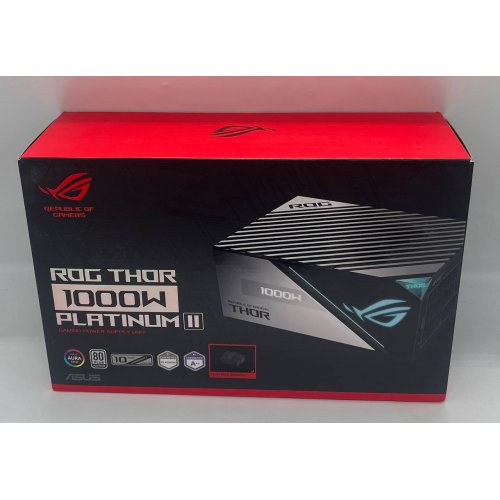 Купить Блок питания Asus ROG Thor 1000W Platinum II (90YE00L4-B0NA00) (Восстановлено продавцом, 740180) с проверкой совместимости: обзор, характеристики, цена в Киеве, Днепре, Одессе, Харькове, Украине | интернет-магазин TELEMART.UA фото