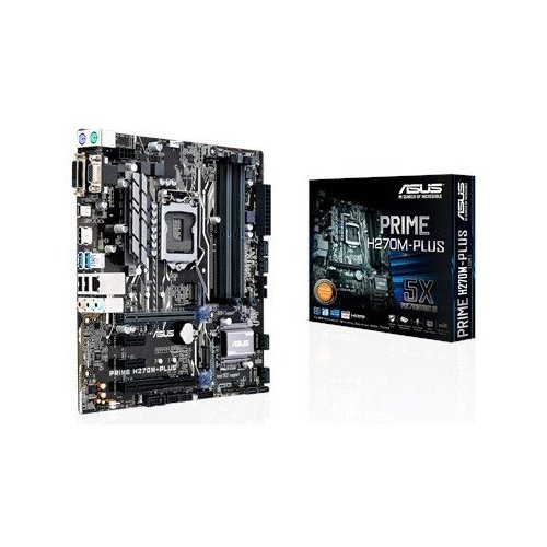 Материнська плата Asus PRIME H270M-PLUS (s1151, Intel H270) (Відновлено продавцем, 740197) купити з перевіркою сумісності: огляд, характеристики, ціна у Києві, Львові, Вінниці, Хмельницькому, Івано-Франківську, Україні | інтернет-магазин TELEMART.UA фото