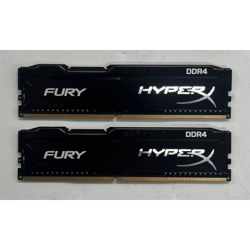 Озп Kingston DDR4 8GB (2x4GB) 2666Mhz HyperX FURY Black (HX426C15FBK2/8) (Відновлено продавцем, 740307) купити з перевіркою сумісності: огляд, характеристики, ціна у Києві, Львові, Вінниці, Хмельницькому, Івано-Франківську, Україні | інтернет-магазин TELEMART.UA фото