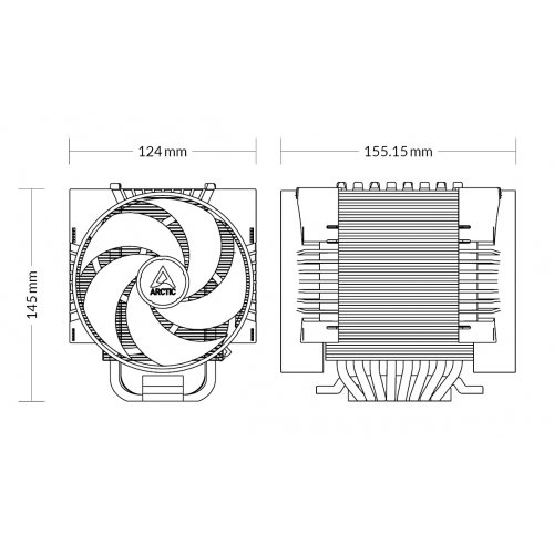 Кулер Arctic Freezer 4U-M Ampere (ACFRE00171A) купити з перевіркою сумісності: огляд, характеристики, ціна у Києві, Львові, Вінниці, Хмельницькому, Івано-Франківську, Україні | інтернет-магазин TELEMART.UA фото