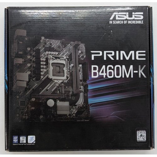 Купить Материнская плата Asus PRIME B460M-K (s1200, Intel B460) (Восстановлено продавцом, 740512) с проверкой совместимости: обзор, характеристики, цена в Киеве, Днепре, Одессе, Харькове, Украине | интернет-магазин TELEMART.UA фото