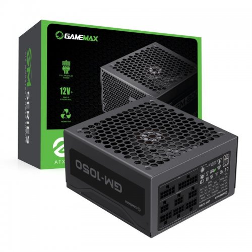 Блок живлення GAMEMAX GM-1050 1050W (GM-1050 MODULAR) купити з перевіркою сумісності: огляд, характеристики, ціна у Києві, Львові, Вінниці, Хмельницькому, Івано-Франківську, Україні | інтернет-магазин TELEMART.UA фото