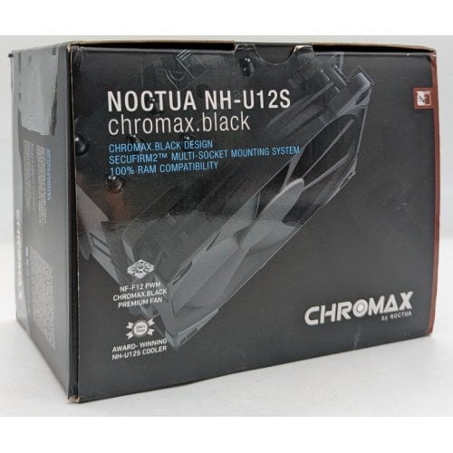 Кулер Noctua NH-U12S chromax.black (Відновлено продавцем, 740931) купити з перевіркою сумісності: огляд, характеристики, ціна у Києві, Львові, Вінниці, Хмельницькому, Івано-Франківську, Україні | інтернет-магазин TELEMART.UA фото