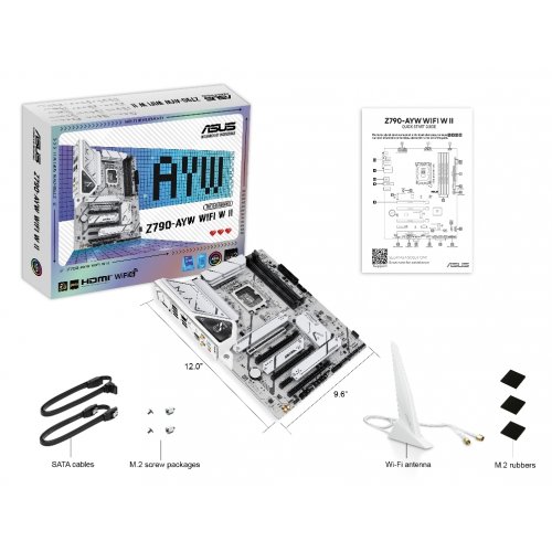 Материнська плата Asus Z790-AYW WIFI W II (s1700, Intel Z790) купити з перевіркою сумісності: огляд, характеристики, ціна у Києві, Львові, Вінниці, Хмельницькому, Івано-Франківську, Україні | інтернет-магазин TELEMART.UA фото