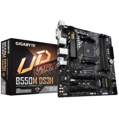 Уценка материнская плата Gigabyte B550M DS3H (sAM4, AMD B550) (Следы использования, 740972)