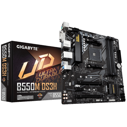 Купить Уценка материнская плата Gigabyte B550M DS3H (sAM4, AMD B550) (Следы использования, 740972) с проверкой совместимости: обзор, характеристики, цена в Киеве, Днепре, Одессе, Харькове, Украине | интернет-магазин TELEMART.UA фото