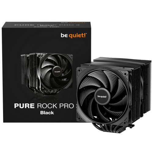 Купить Кулер Be Quiet! Pure Rock Pro 3 (BK042) Black с проверкой совместимости: обзор, характеристики, цена в Киеве, Днепре, Одессе, Харькове, Украине | интернет-магазин TELEMART.UA фото